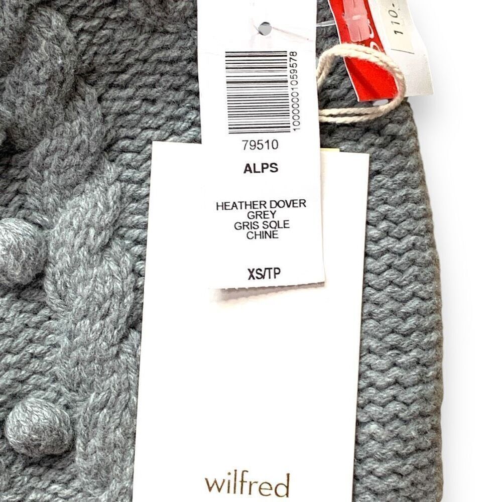 Wilfred Alps Sweater Vest Heather Dover Grey Wool Blend Pullover Neutral Knit - Picture 6 of 7
